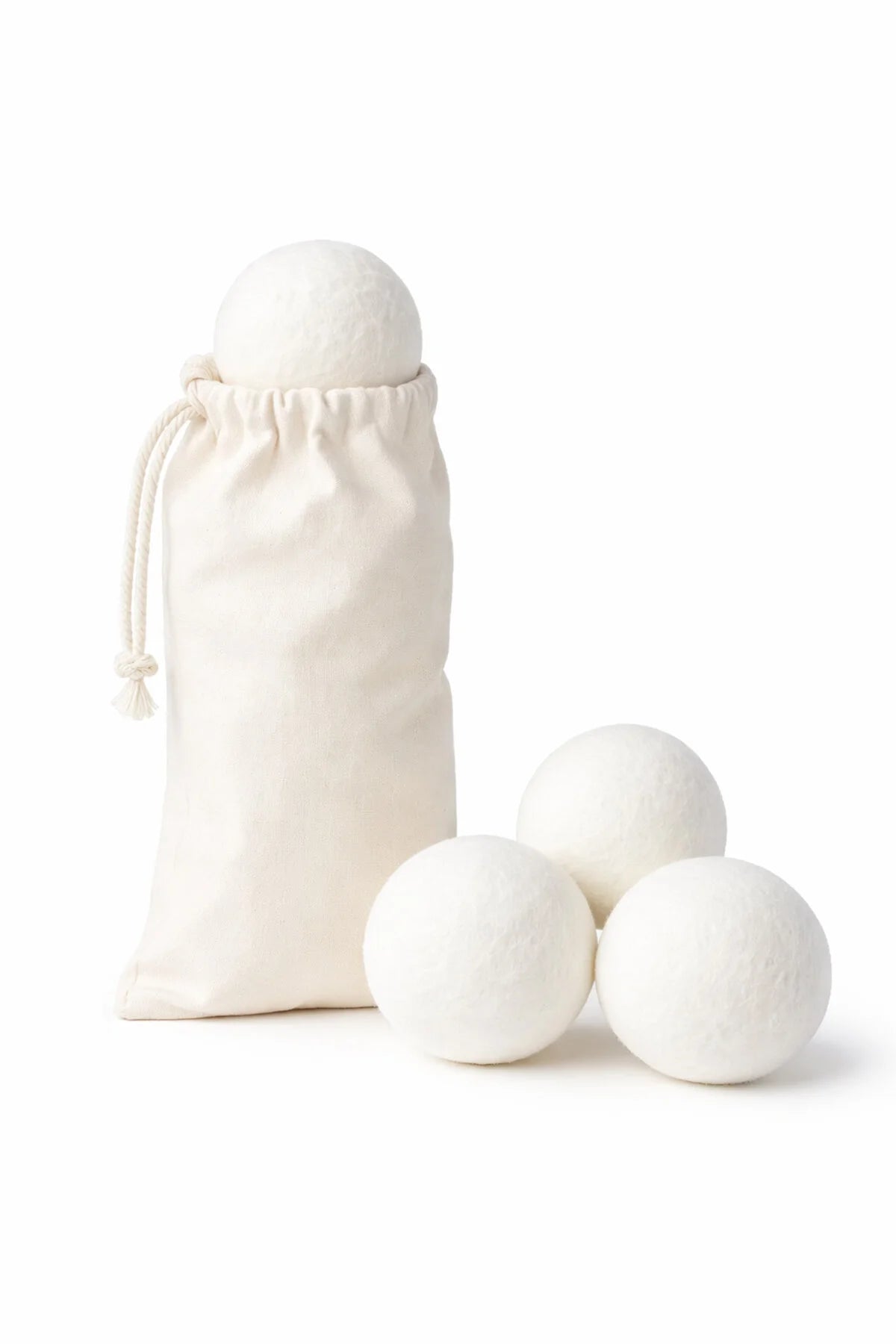 Doğal Yün Çamaşır Kurutma Topları XXL – 3'lü Set – Kurutma Makinesi İçin