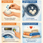 Fionze 3’lü %100 Doğal Yün Çamaşır Kurutma Topu & Breeze 10 ml Esansiyel Uçucu Yağ